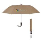 44" Arc Telescopic Folding Wood Handle Umbrella -  