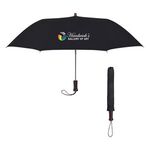 44" Arc Telescopic Folding Wood Handle Umbrella -  