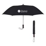 44" Arc Telescopic Folding Wood Handle Umbrella -  