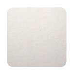 45 Pt. White 3.5" Square - White Pulpboard Coasters - White