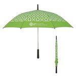 46" Arc Geometric Umbrella - Lime With White