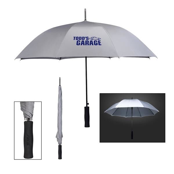 Main Product Image for 46" Arc Rain Delay Reflective Umbrella