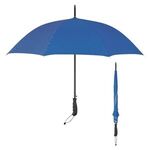 46" Arc Stripe Accent Panel Umbrella - Blue With Silver