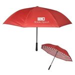 48" Arc Blanc Noir Inversion Umbrella - Red With White
