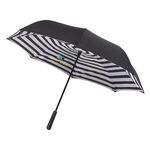 48" Arc Blanc Noir Inversion Umbrella -  