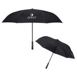 48" Arc Rain Drops Inversion Umbrella - Black with White