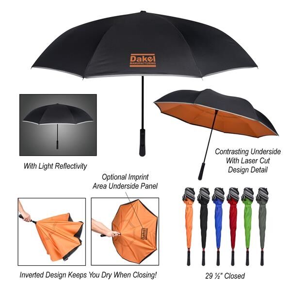 Main Product Image for 48" Arc Reflective Edge Inversion Umbrella