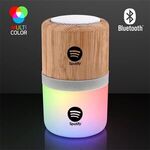 4.25" Light Up Speaker, Bluetooth + Rechargeable - Multi Color