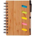4.75 x 6 Bamboo Notebook with Pen 