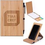 Buy Custom Printed Bamboo Notepad with Sticky Note and Pen