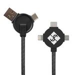 5 Ft. 3-In-1 Lithium CC - Charging Cable - Black