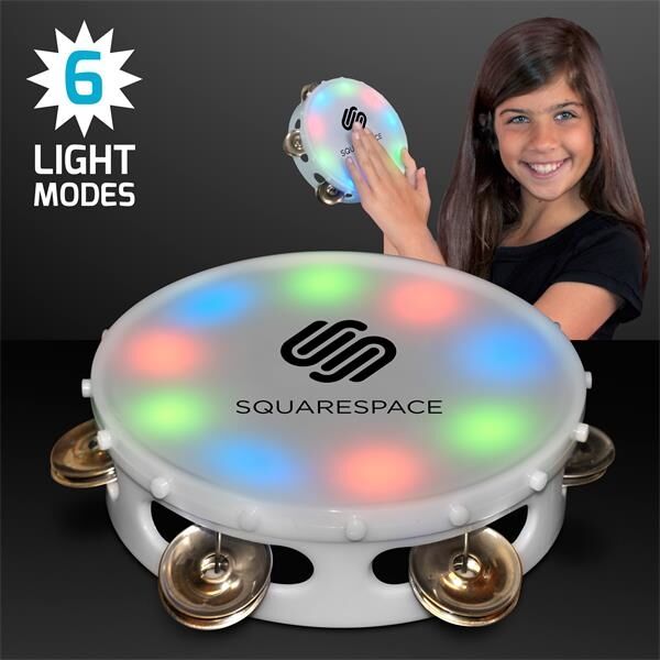 Main Product Image for 5" Light Up Round Tambourine Toy
