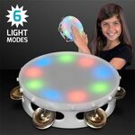 5" Light Up Round Tambourine Toy -  