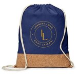 5 oz. Cotton/Cork Drawstring Backpack -  