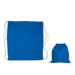 5 oz. Cotton Drawstring Backpack - Reflex Blue