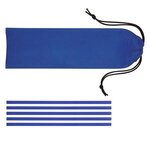 5-Pack On The Go Straws With Pouch - Blue