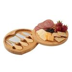 Buy 5-Piece Swivel Top Bamboo Cheese Board Set