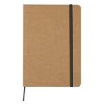 5" x 7" Eco-Inspired Strap Notebook - Black