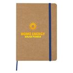 5" x 7" Eco-Inspired Strap Notebook - Blue