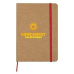 5" x 7" Eco-Inspired Strap Notebook - Red