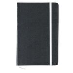 5" x 7" Shelby Notebook - Black with White