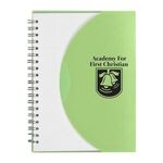 5" x 7" Spiral Notebook - Frost With Lime
