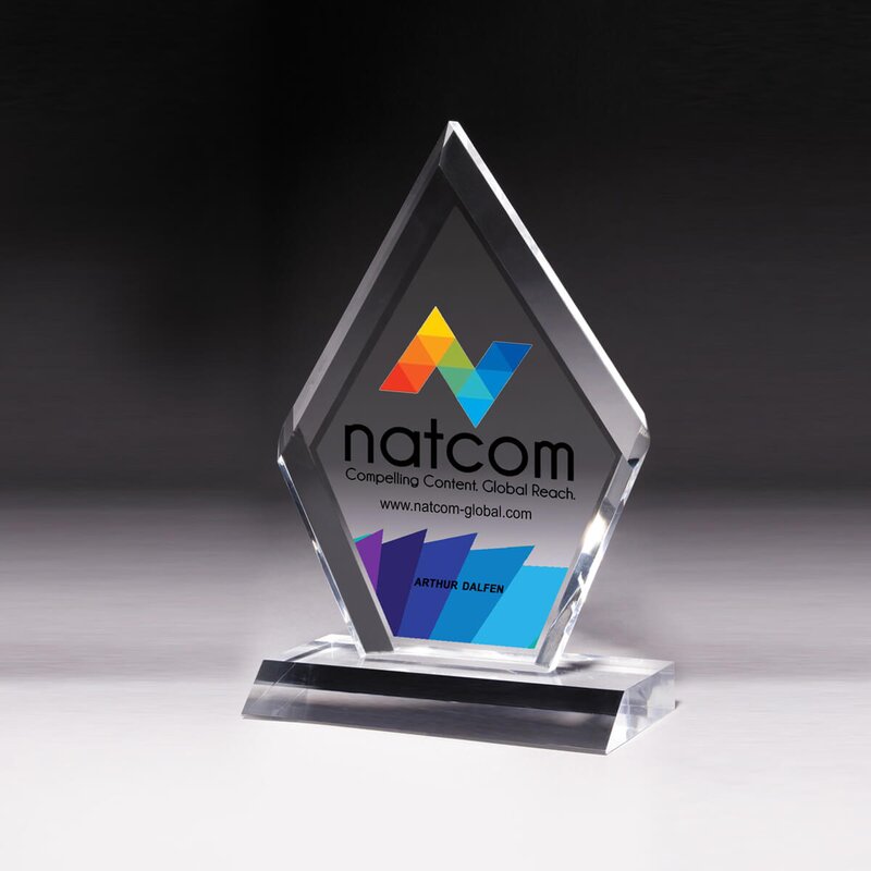 Main Product Image for 5" x 8 3/4" - Multi-Faceted Acrylic Award - Full Color