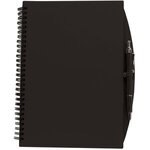 5"x7" 70 Sheet Poly Journal with Pen - Translucent  Black