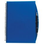 5"x7" 70 Sheet Poly Journal with Pen - Translucent Blue