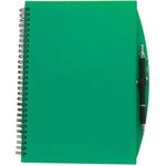 5"x7" 70 Sheet Poly Journal with Pen - Translucent Green