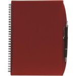5"x7" 70 Sheet Poly Journal with Pen - Translucent Red
