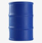 55 Gallon Oil Drum Stress Ball - Blue