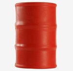 55 Gallon Oil Drum Stress Ball - Red