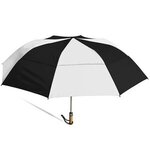 58" Arc Haas-Jordan(TM) Maelstrom Umbrella - Black with White