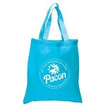 5.5 oz. Economy Cotton Canvas Tote Bag - Turquoise