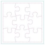 5.5" x 5.5" Acrylic Jigsaw Puzzle - Multi Color