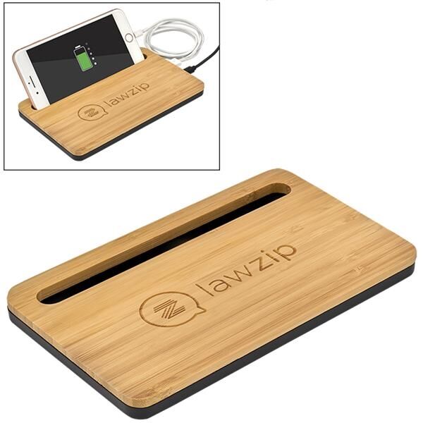 Main Product Image for 5w Bamboo Desktop Wireless Charger