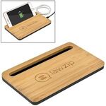 5W Bamboo Desktop Wireless Charger - Bamboo