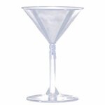 6 Oz. 2-Piece Martini Glass - Specialty Cups