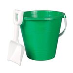 6" Pails with Shovel - Green