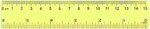 6" Translucent Plastic Ruler - Yellow