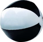 6" Two-Tone Beach Ball - Black-white