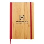 6" x 8" Bamboo Journal With RPET Back -  