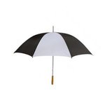 60" Jumbo Golf Umbrella - Black-white