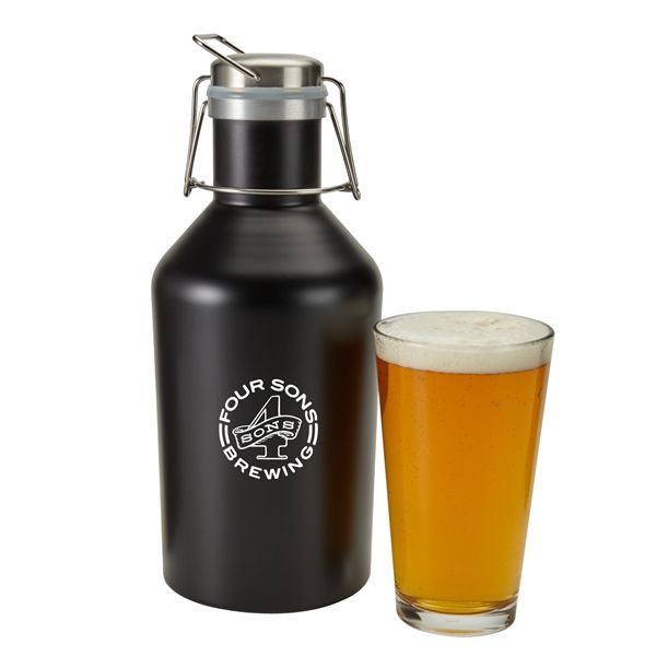 64 Oz. Stainless Steel Growler with your logo