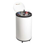 65 Liter Rolling Cooler - White