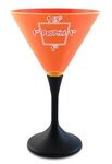 7 oz Neon LED Martini Glasses - Orange -  