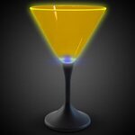 7 oz Neon LED Martini Glasses - Yellow - Yellow