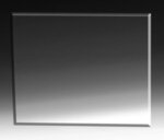 7" x 9" x 1/4" - PhotoImage(R) Beveled Spectra Lite Plaque - Clear