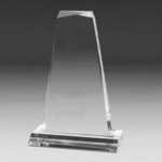 8 3/4" - Multi-Faceted Acrylic Award - Laser - Clear